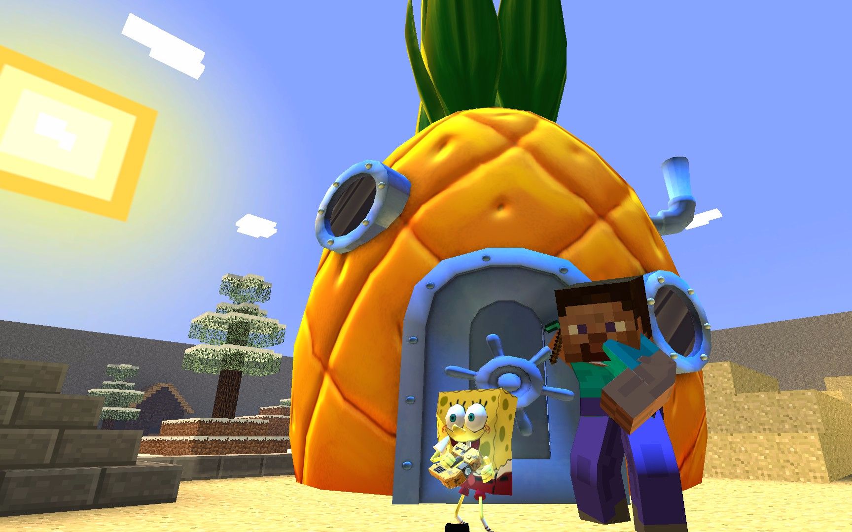 我的世界橙子海绵宝宝2_小橙子海绵宝宝_小橙子解说海绵宝宝海底生存